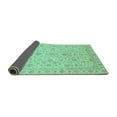 thumbnail image 2 of Ahgly Company Indoor Square Abstract Turquoise Blue Modern Area Rugs, 3' Square, 2 of 4