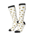 thumbnail image 2 of Fotbe Bee print Women's Men's Novelty Crew Socks Cotton Socks Knee High Socks for Walking,Running,Nurses,Pregnancy, 2 of 8