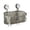 Grey, variant on No-Drill Shower Caddy Large Capacity Removable Wall Mounted Bathroom Organizer with Hooks Boho Corrugated Suction Cup Acrylic Shelf for Shower Toiletries and Bathroom Storage