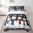 thumbnail image 2 of Castle Fairy Kawaii Xmas Snowman 7-Piece Twin Bedding Sets for Kids Children Boys Girls,Happy New Year Bedding Comforter Set,Merry Christmas Breathable Sheet Sets,Super Cozy Room Decor, 2 of 8
