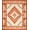 Terracotta Orange Beige, Pattern 4, variant on ODIKA Geometric Mid Century Abstract Terrazzo Speckle Boho Hallway for King Size Bedroom, Master Suite, Under Bed, Foldable Easy Care