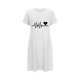 thumbnail image 4 of Camisón corto de mujer, vestido de largo medio con estampado de moda, camisón corto extragrande de mujer, camisón de manga corta con estampado de pecho a la moda, camisón de mujer, 4 of 6