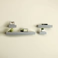 Melannco Set of 4 Distressed Light Gray Chunky Wood Shelves - Walmart.com
