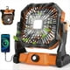 thumbnail image 2 of Ventilador de Camping con Luz, Portátil, Recargable por USB, para Tienda de Campaña., 2 of 5