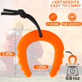 thumbnail image 2 of Rubber Door Stopper Wedge, Durable Door Stops for Police, Firefighter and Emergency Medical Services Gear Accessories (2 Black & 2 Orange), 2 of 4