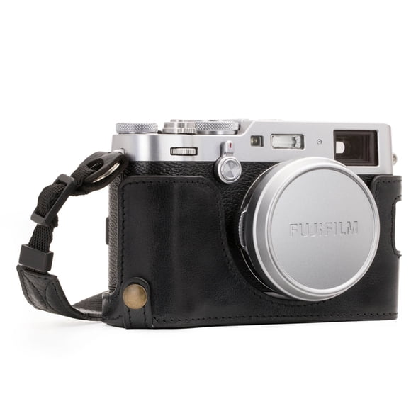 Camera Case + Strap Megagear Fujifilm X100F Leather Black