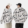 thumbnail image 4 of Daiia Cute Panda UPF 50+ Sun Protection Hoodie Jacket Lightweight Long Sleeve Sun Shirt for Women Men with Pocket Hiking Outdoor-, 4 of 7