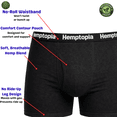 thumbnail image 4 of Hemptopia, Men Hemp Boxer Briefs, Single Pack, All Natural, Medium, Black, 4 of 6