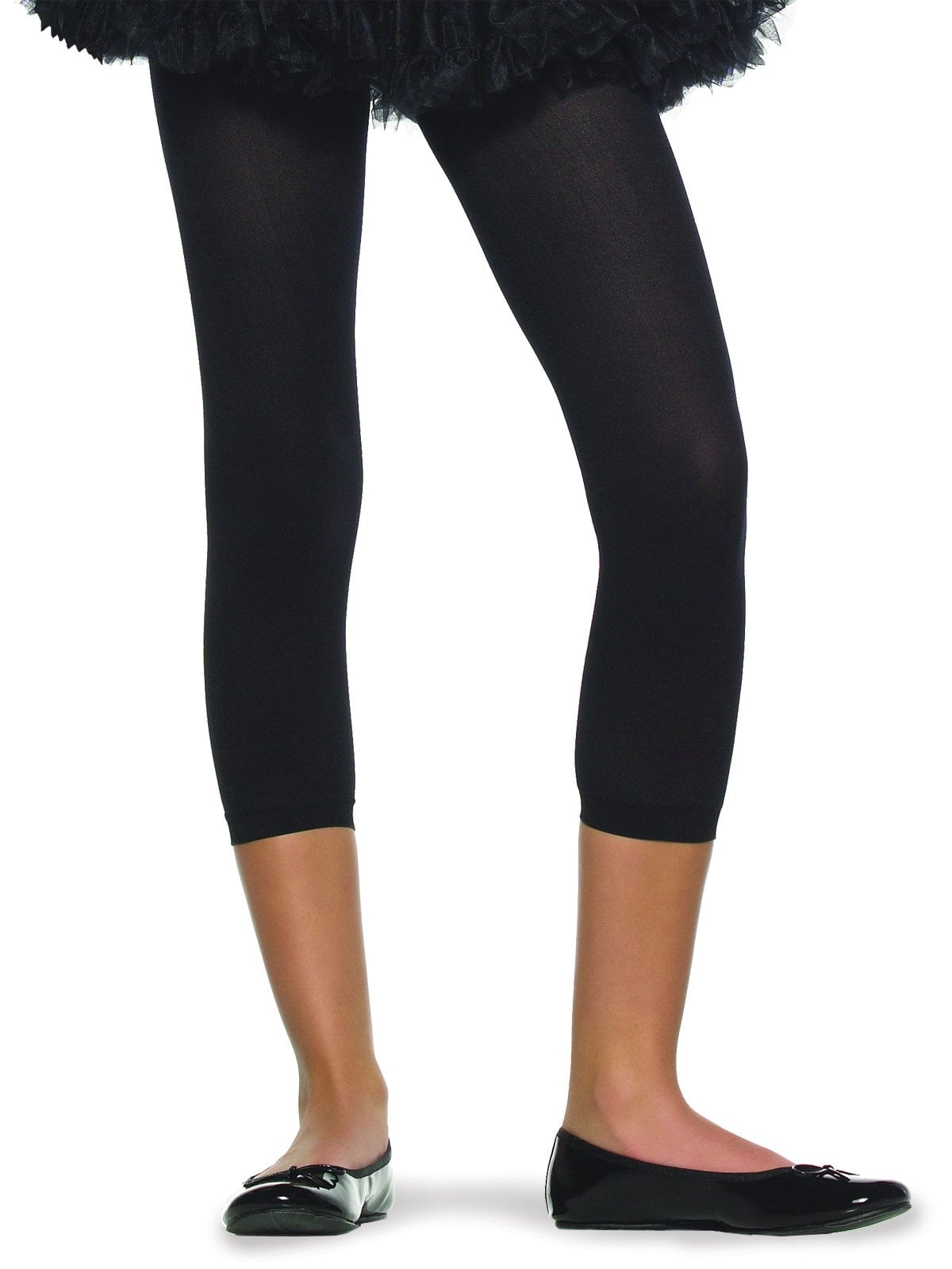 Kids Black Footless Tights