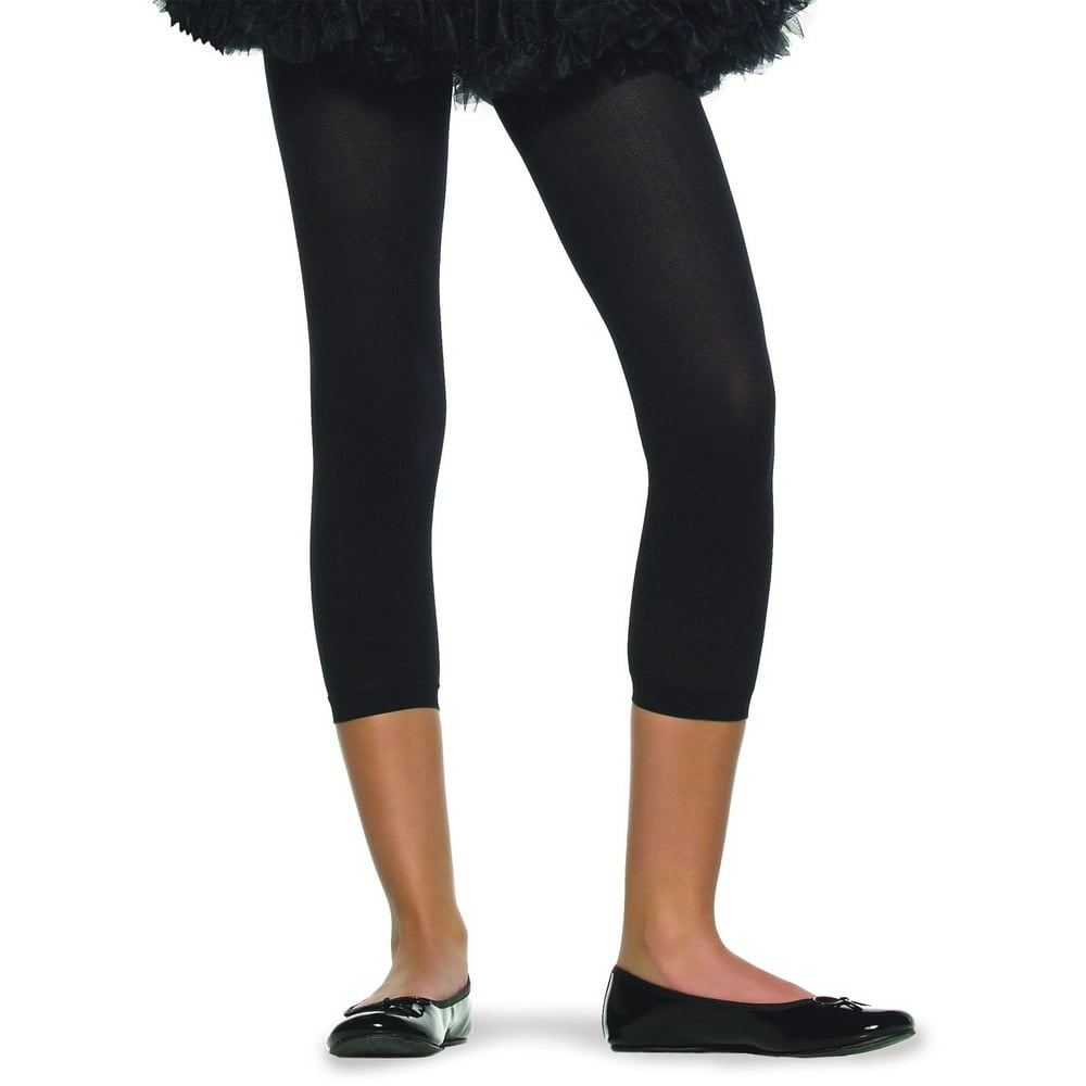 Leg Avenue Kids Black Footless Tights