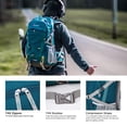 thumbnail image 3 of Mochila de Senderismo MOUNTAINTOP 25L/40L Ligera y Repelente al Agua, 3 of 8