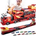 thumbnail image 1 of Camión Transportador con Pista de Carreras y 12 Coches de Fundición BuddyBight, 1 of 7