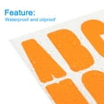 thumbnail image 3 of Uxcell 4 Hojas Calcomanías de Letras de Vinilo 9.1'' x 7.7'' para Interior Exterior Calcomanía Naranja, 3 of 5