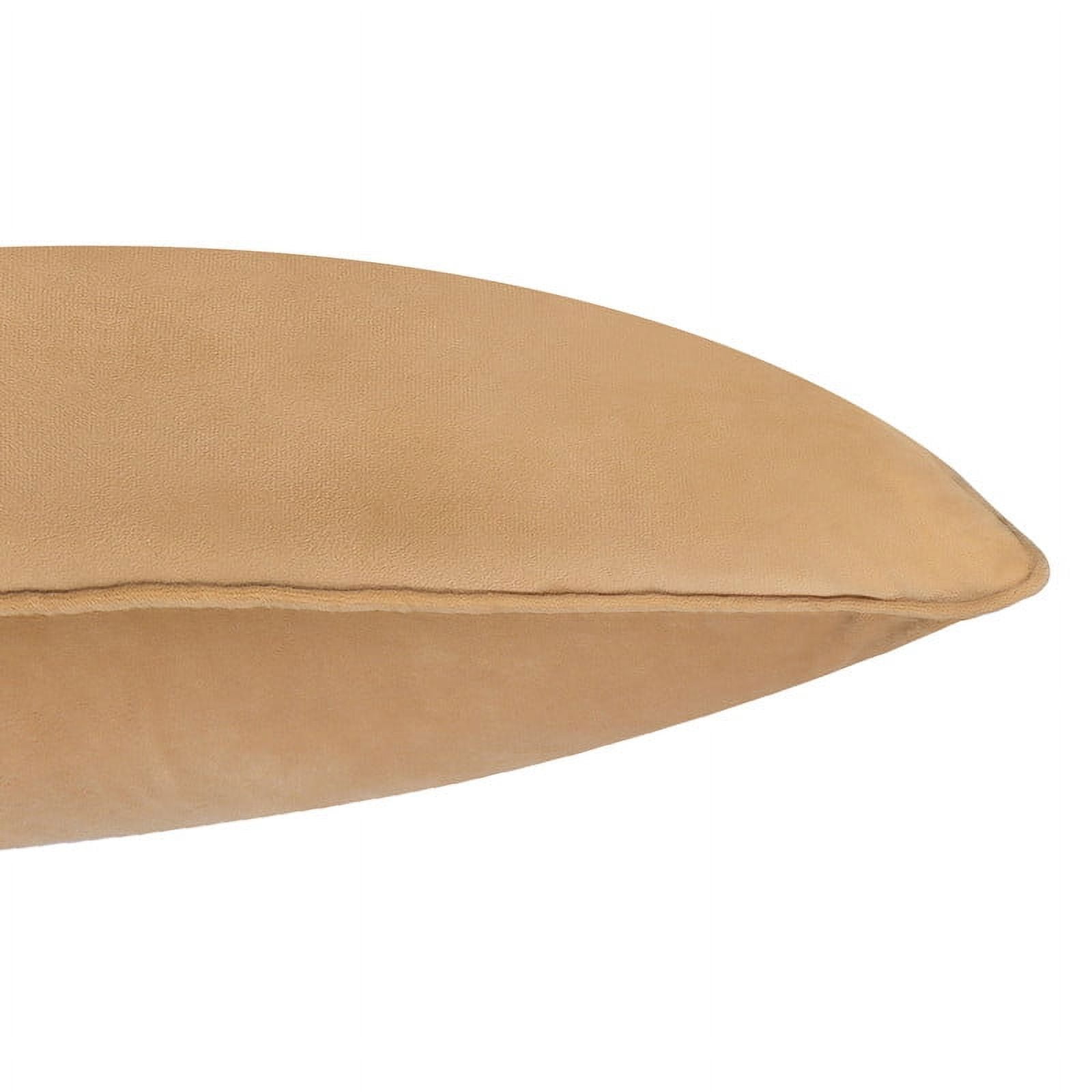 A1HC Hypoallergenic Down Alternative Decorative Throw Pillow, 22x22 in, Square, Pack of 1, Mocha