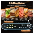 thumbnail image 2 of Electric Panini Press Grill Sandwich Maker 1200W Indoor Griddle LED Touch Non-Stick w/Drip Tray, 2 of 9
