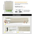 thumbnail image 6 of LazBlinds No Tools No Drill Cordless Roman Shades for Windows, Blackout Thermal Insulated UV Blocking Window Blinds, Lightweight Fabric Blinds for Indoor Windows, 29" W x 60" H, Blackout - White, 6 of 6