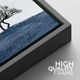 thumbnail image 5 of IDEA4WALL Framed Canvas Print Wall Art Black Tree in Blue Field with Textured Sky Landscape Nature Wilderness Scenery Wall Decorative Rustic Scenic Relax/Calm for Rooms - 16"x16" Black, 5 of 5