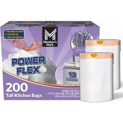 Member-Mark PowerFlex 13 Gallon Lavender-Scented Tall Kitchen Trash Bags, 200 Count with Durable Drawstring Closure