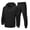 Set-A56Black, variant on Gamivast Men's Button Down Hoodie Set Long Sleeve Hooded Jacket and Pants Casual 2 Piece Outfit for Daily Wear Streetwear Outdoor Sport Lounge Suit