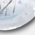 thumbnail image 3 of Designart 'Grey Heron Bird In Lake' Farmhouse Circle Metal Wall Art 36x36 - Disc of 36, 3 of 5