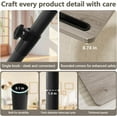 thumbnail image 3 of Sofa Armrest Tray Table for Couch Swivel Height Adjustable End for Small Spaces Snack Side Table for Bed or Chair with Phone & Tablet Slot (Rustic ), 3 of 8