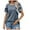 Dark Gray, variant on Annhoo Summer Tops for Women Cute Petal Short Sleeve Round Neck Dressy Shirts Fashion Lace Crochet Outfits