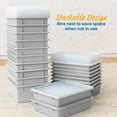 thumbnail image 5 of ECR4Kids Letter Size Plastic Tray Organizer with Lids, Large, Storage Bins, Light Grey, 10-Piece, 5 of 9