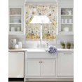 thumbnail image 3 of White Daisy Swag Curtains for Living Room/Bedroom Windows, Spring Floral Bees Elegant Pastoral Botanical Kitchen Curtains and Valances Set 36 Inch Length, Light Filtering Swags Valance Curtain Panels, 3 of 5