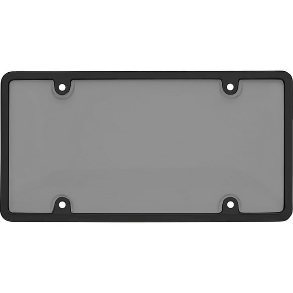 Cruiser Accessories Tuf Combo, Blk/Smk License Plate Shield, Fits 15x30cm License Plate