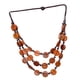 thumbnail image 5 of Collar largo con cuentas de moda Hugo Collar étnico naranja, 5 of 10