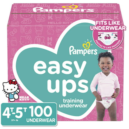 Pampers Easy Ups Training Underwear Girls Size 6 4T-5T 100