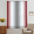 thumbnail image 3 of Red Grey Sheer Curtains 54 Inches Long, Gray Farmhouse Modern Rustic Light Filering Curtains, Breathable Simi Curtain Privacy Drapes for Kitchen Bathroom Nursery Lightweight Small Window Treatment, 3 of 9