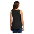 thumbnail image 3 of Port & Company Women's Core Cotton Tank Top Jet Black Small, 3 of 4