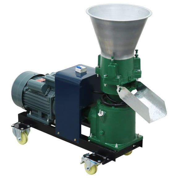 Animal Feed Pellet Mill Machine Body Feed Granulator without Plate 3 Head Rollers 220V 120-150KG/H