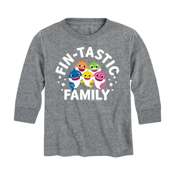 Baby Shark - Fintastic Family - Toddler And Youth Long Sleeve Graphic T-Shirt
