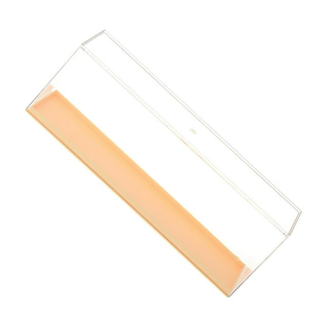 Thinsony Clear Storage Box Clear Display Case for Action Figurines Figure Small Yellow Model Yellow 30x7.8x10.5cm