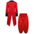 thumbnail image 2 of YiZYiF Ensemble de Vêtements Prince Médiéval pour Garçons Style Steampunk Queue-de-Pie à Manches Longues et Pantalon Rouge 6, 2 of 6
