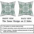 thumbnail image 4 of Green Gray Ethnic Boho Throw Pillow Covers 18X18 Inch Set of 2 Bohemian Carpet Pattern Vintage Pillow Cases Grey Floral Pillow Cover Farmhouse Home Decor for Sofa Couch Porch Outdoor, 4 of 6