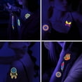 thumbnail image 4 of Pegatinas creativas para tatuajes en el brazo, con flores fluorescentes, resistentes al agua y con plumas, 4 of 4