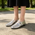 thumbnail image 6 of CHICVOMEY Breathable Mesh Mary Jane Shoes for Women Leather Ballet Flats with Buckle Fashion Fishnet Flats for Women Casual & Work Fashion Flats, 6 of 9