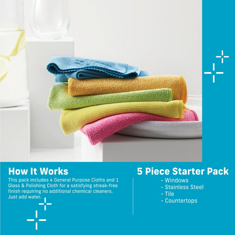 E-Cloth Microfiber Shower Cleaning Kit 2 Cloth Set