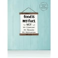 thumbnail image 3 of Wood & Canvas Wall Hanging Food Is My Fuel Wall Décor Art Keto Diet Reminder 12x14.5-Inch, 3 of 4