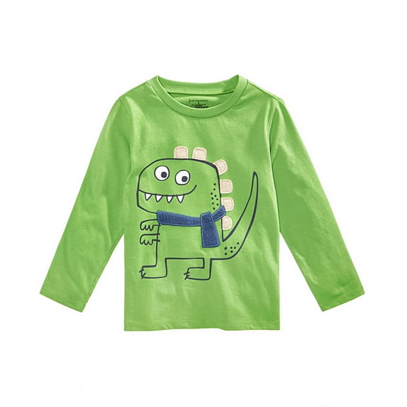 First Impressions Baby Boys Dino-Print Graphic Cotton T-Shirt (Green Grove, 6-9 Months)