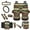 Aztec Cactus, variant on Yuyamidu 14 Piece Aztec Car Seat Covers Full Set Wolf Steering Wheel Cover Seat Belt Pads Garbage Bag Dream Catcher Armrest Cover Handbrake Cover Set Rear View Mirror Protector Coasters