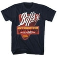 thumbnail image 2 of Back to the Future Biff's Detail Navy Adult T-Shirt, 2 of 4