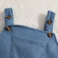 thumbnail image 6 of UAYOTSE Baby Boys 3 Piece Cartoon Overalls Outfit Stripe Bodysuit Jumpsuit Ear Hat Infant Fall Winter Clothes Set Size 6-12 Months, 6 of 8