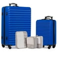 thumbnail image 1 of Jetstream® 5-Piece Hardside Luggage Set – 28" Large Checked Suitcase, 20" Carry-On Luggage, and 3 Packing Cubes, 1 of 8