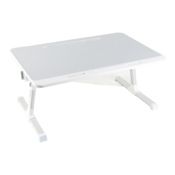 Portable Laptop Bed Table with Foldable Legs Aluminum Alloy, Rotating Desktop, Large Space, Minimalist Design for Writing Working Reading Eating