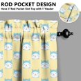 thumbnail image 5 of Kitchen Curtains 24 Inch Short - 3 Panel Set with Cute Cat Paw Pattern, Rod Pocket Window Curtain, 100% Polyester for Pet Lovers Farmhouse, Cafe, Kitchen, Bedroom, Easy Wash, 5 of 6