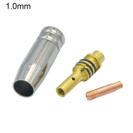 

Feiruifan Good Conductivity Long Service Life Sturdy 3Pcs Contact Tip Less Impurities High Compatibility Accessories MIG Welding Torch Gas Nozzle Holder for MB 15AK Welding Torch